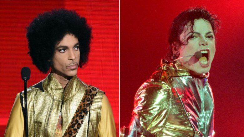 Prinz und Michael Jackson