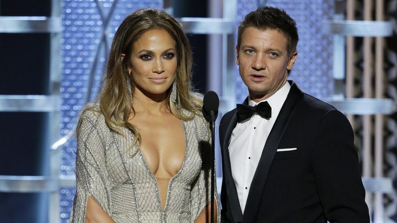 Jeremy Renner und Jennifer Lopez bei den Golden Globe Awards