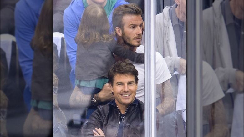 David Beckham Tom Cruise Eishockeyspiel
