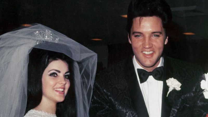 Priscilla Presley, Elvis Presley an ihrem Hochzeitstag