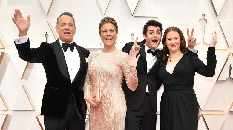 Tom Hanks und seine Familie bei den Golden Globes