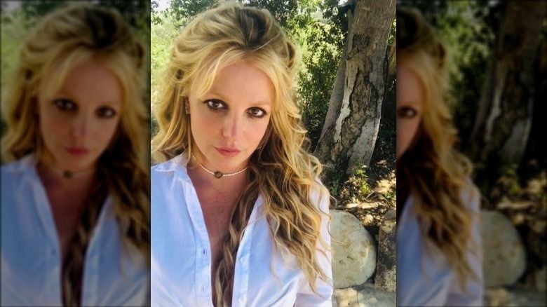 Britney Spears posiert für ein Selfie