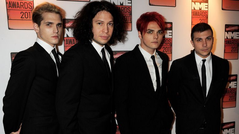 Mikey Way, Ray Toro, Gerard Way und Frank Iero bei den Shockwaves NME Awards